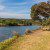 The river off leash area directly opposite
